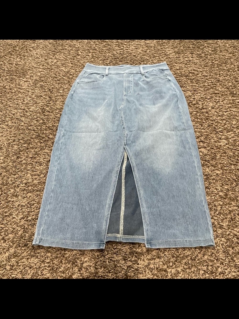 Halara NWOT flex denim high waisted skirt size medium